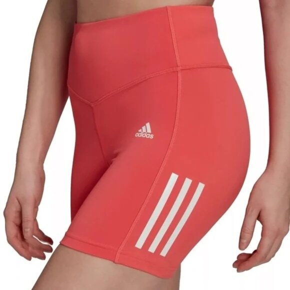 Adidas Womens Training Shorts Tights HT3479 Semi Turbo Pink Size XS XSmall - Picture 4 of 5